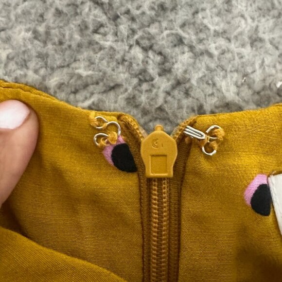 ASTR The Label Palazzo Pant Yellow Dot Wide Leg High Rise Lined - Picture 10 of 16